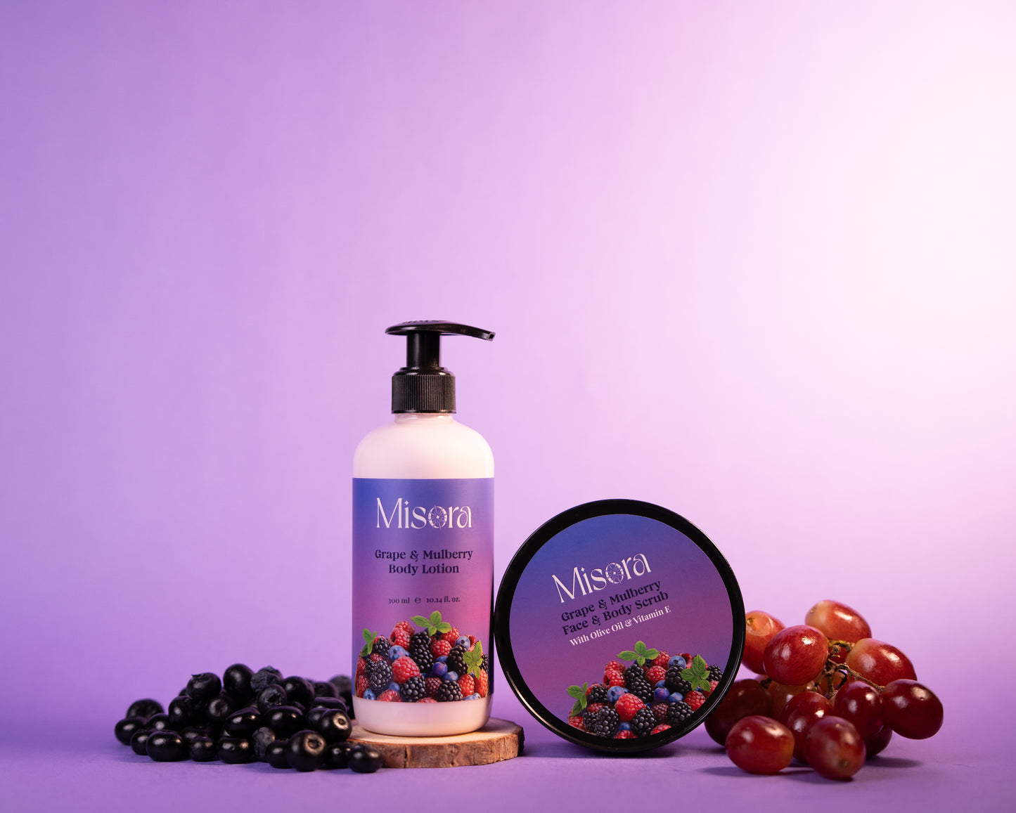 Grape & Mulberry Face & Body Scrub